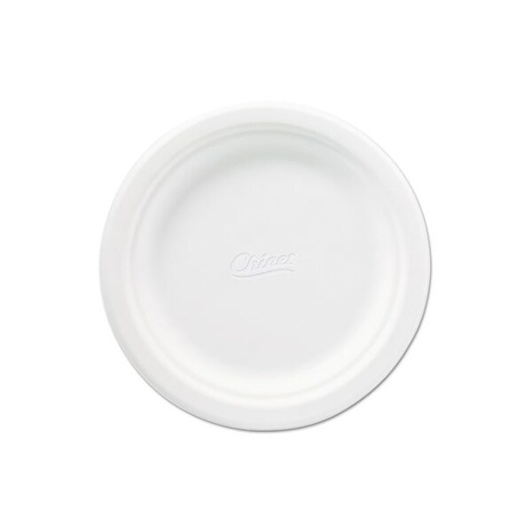 Huhtamaki Chinet, Classic Paper Plates, 6 3/4 Inches, White, Round, 125PK 21226CT - main
